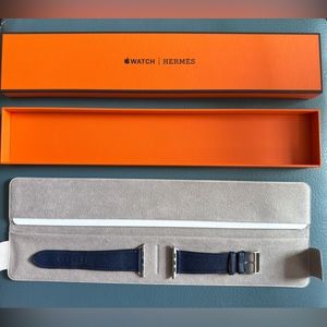 Hermes Apple Watch Band 42mm - Saphir Bleu